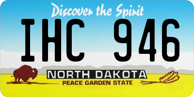 ND license plate IHC946