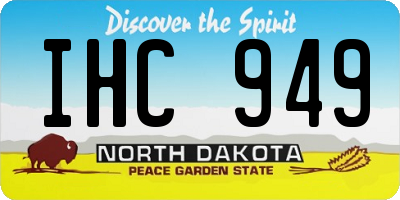 ND license plate IHC949