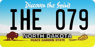 ND license plate IHE079