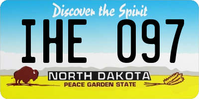 ND license plate IHE097