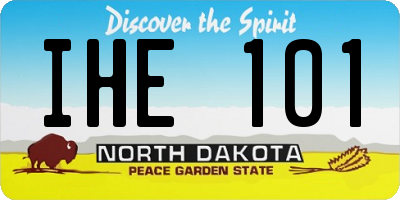 ND license plate IHE101