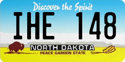 ND license plate IHE148