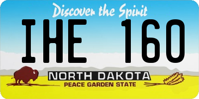 ND license plate IHE160