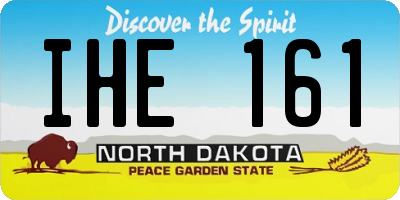 ND license plate IHE161