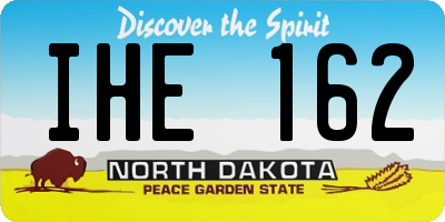 ND license plate IHE162