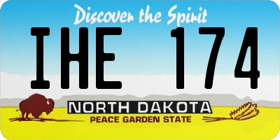 ND license plate IHE174