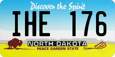 ND license plate IHE176