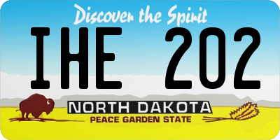 ND license plate IHE202
