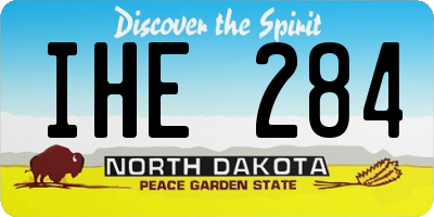 ND license plate IHE284