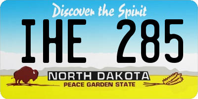 ND license plate IHE285