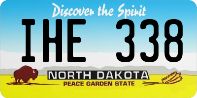 ND license plate IHE338