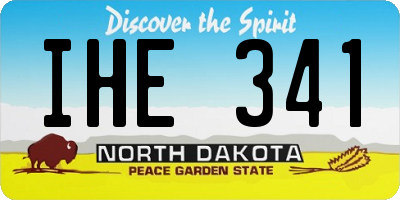 ND license plate IHE341