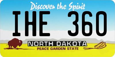 ND license plate IHE360