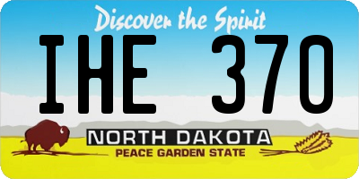 ND license plate IHE370