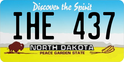 ND license plate IHE437