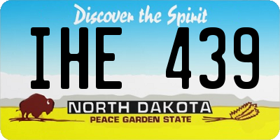 ND license plate IHE439