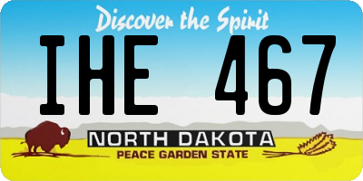 ND license plate IHE467