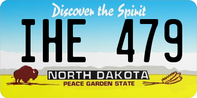 ND license plate IHE479
