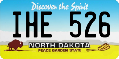 ND license plate IHE526