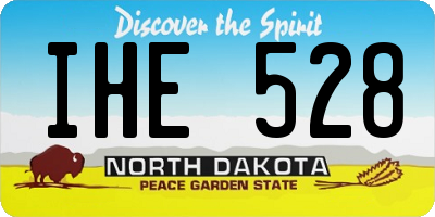 ND license plate IHE528