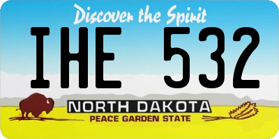 ND license plate IHE532
