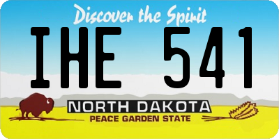 ND license plate IHE541