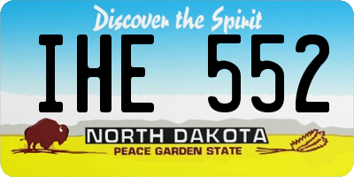 ND license plate IHE552