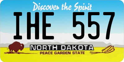 ND license plate IHE557