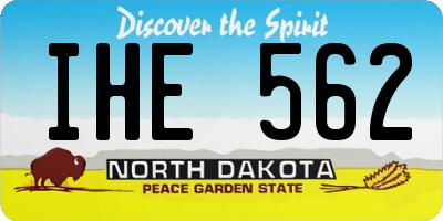 ND license plate IHE562