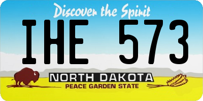 ND license plate IHE573