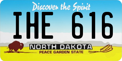 ND license plate IHE616