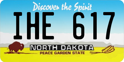 ND license plate IHE617