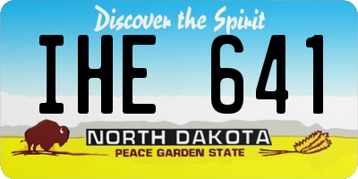 ND license plate IHE641