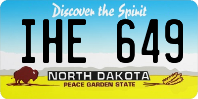 ND license plate IHE649