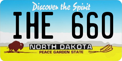 ND license plate IHE660