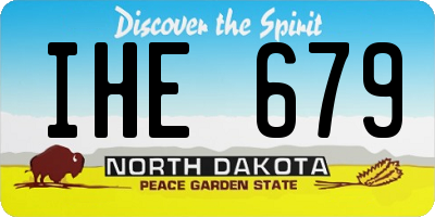 ND license plate IHE679