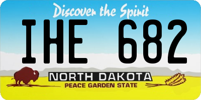 ND license plate IHE682