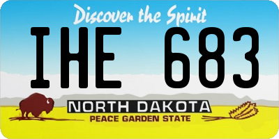 ND license plate IHE683