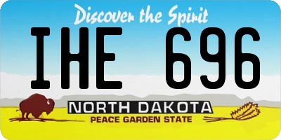 ND license plate IHE696