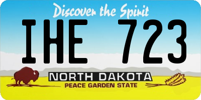 ND license plate IHE723