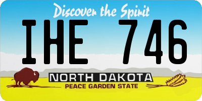 ND license plate IHE746