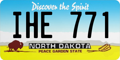 ND license plate IHE771