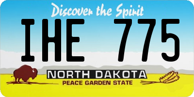 ND license plate IHE775