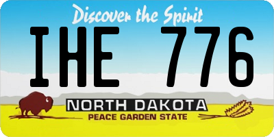 ND license plate IHE776
