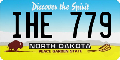 ND license plate IHE779