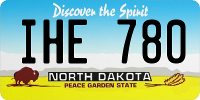 ND license plate IHE780