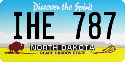 ND license plate IHE787
