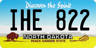 ND license plate IHE822