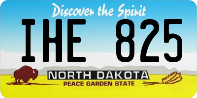 ND license plate IHE825