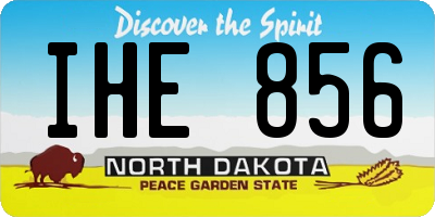ND license plate IHE856